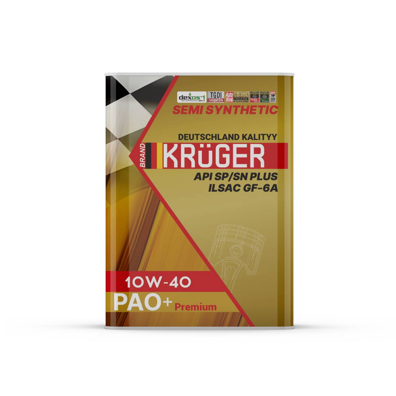 Krüger PAO+ 10W-40 API SP/SN Plus — ракурс 2