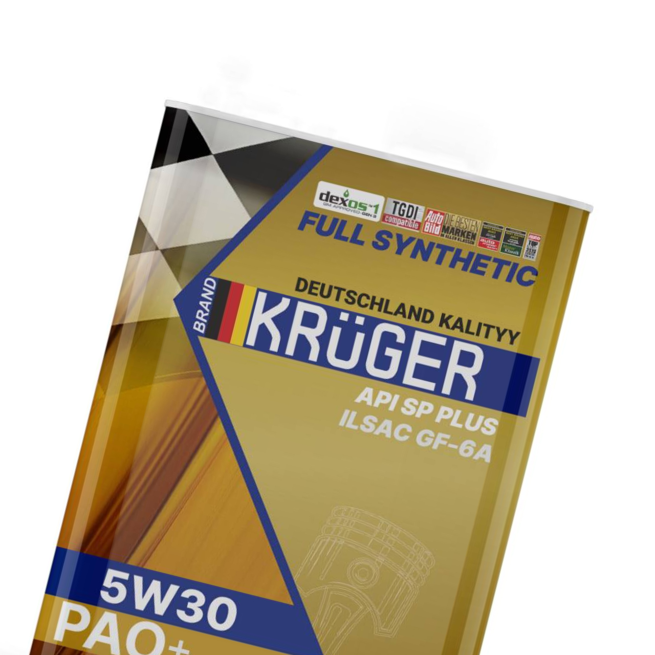 Krüger PAO+ 5W-30 API SP — ракурс 2