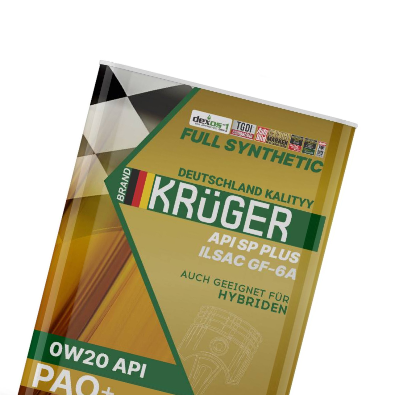 Krüger PAO+ 0W-20 API SP — ракурс 2